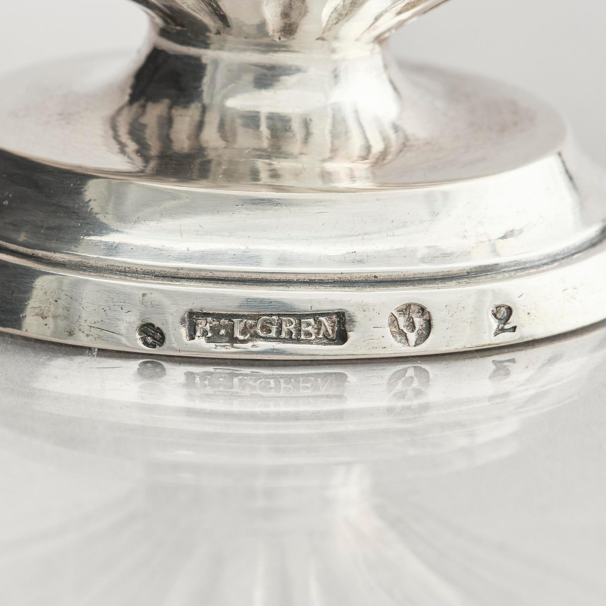 Erik Löfgren, gräddkanna, silver, (verksam 1786-1796) Umeå. Gustaviansk.