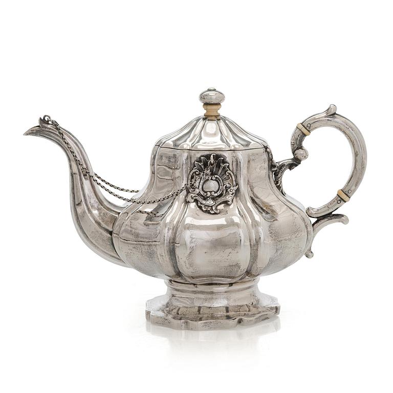 Jakob Wiberg, tekanna, silver. Moskva 1848.