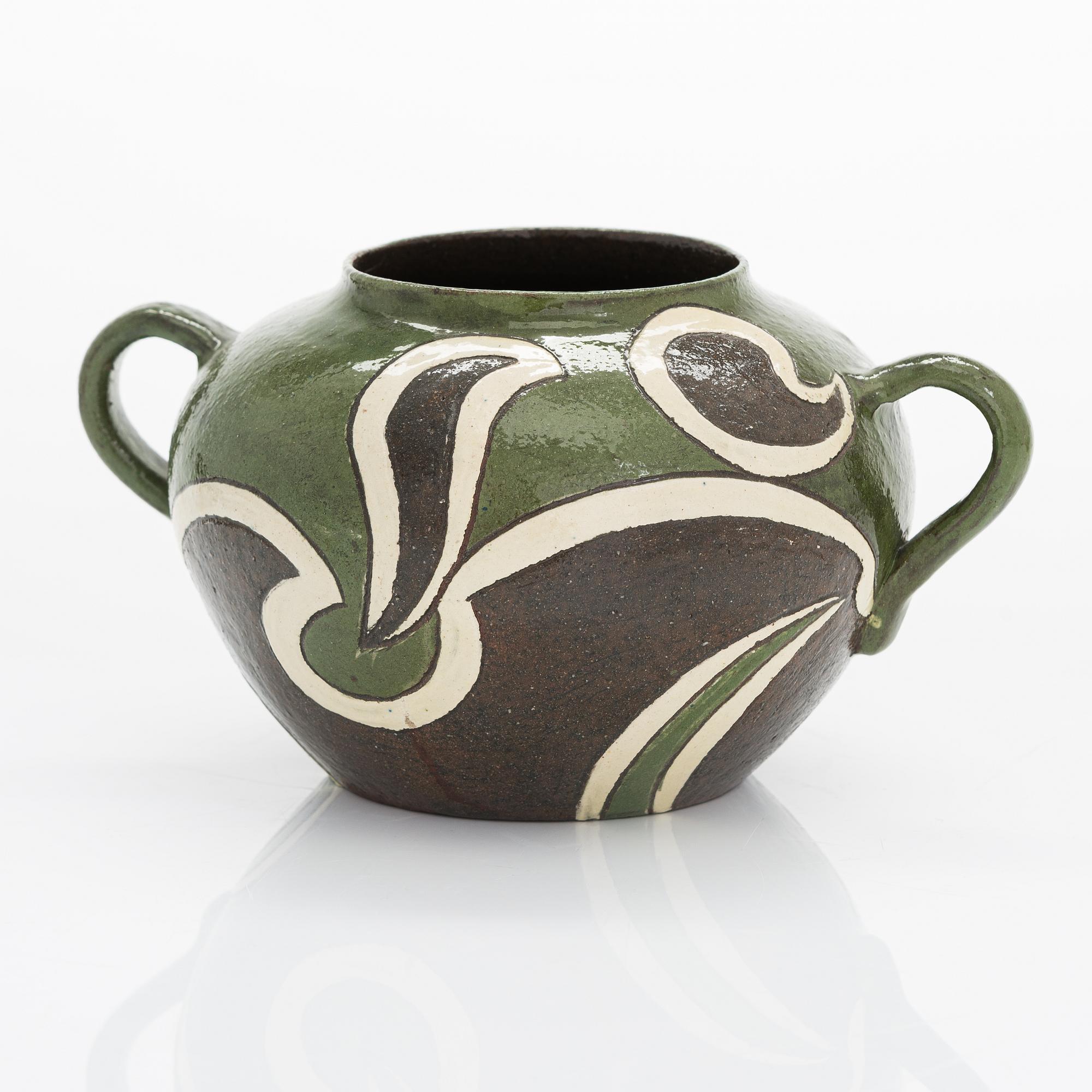 Alfred William Finch, a ceramic pot, Iris 1901.