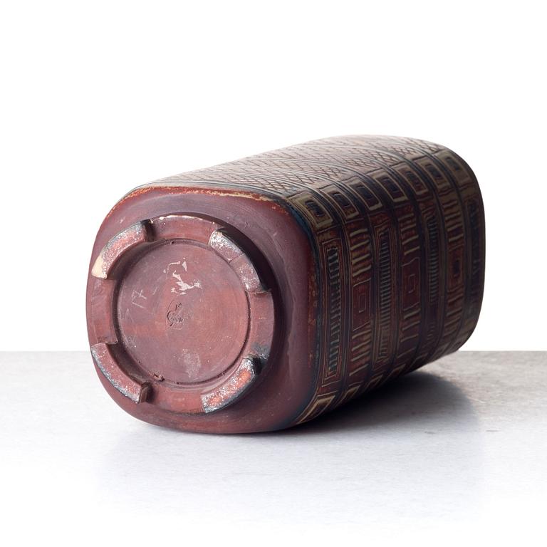 Wilhelm Kåge, a Farsta stoneware vase, Gustavsberg Studio, Sweden 1950's.