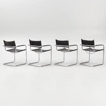 Armchairs, 4 pcs, Fasem, late 20th century.