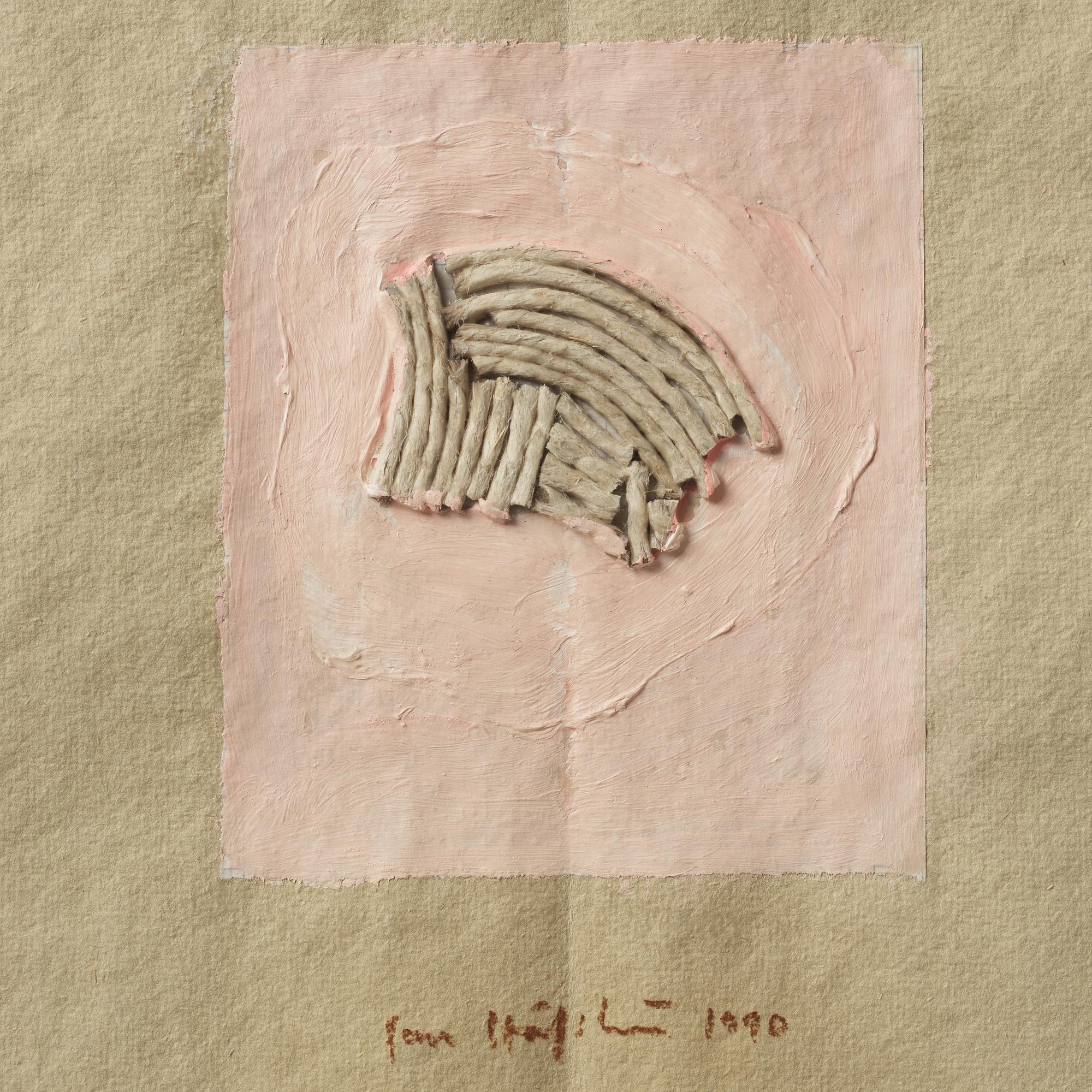 Jan Håfström, mixed media, signed and dated 1990.