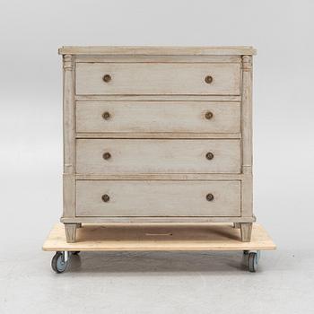 A 19th century chest of drawers.