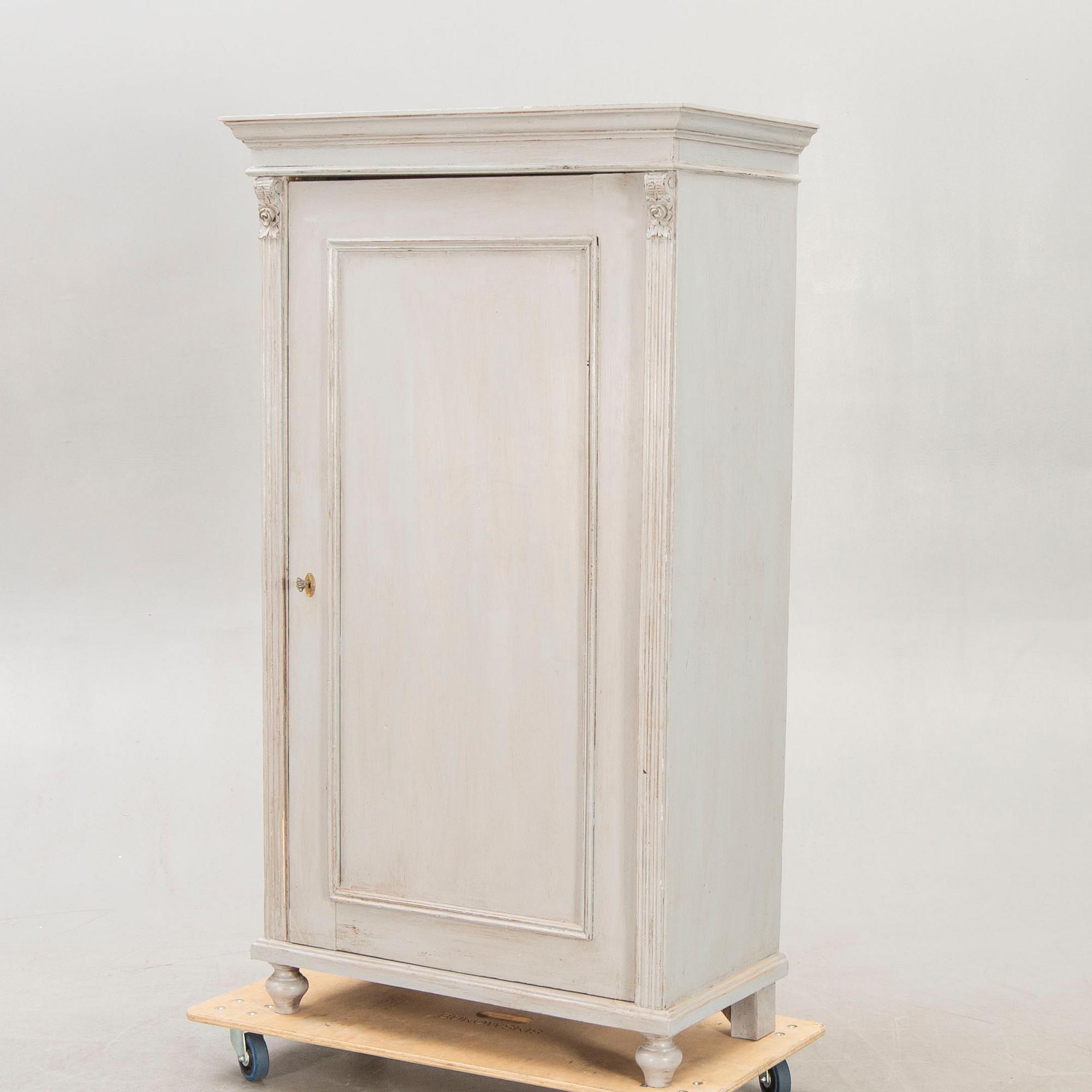 A painted early 1900s wardrobe.