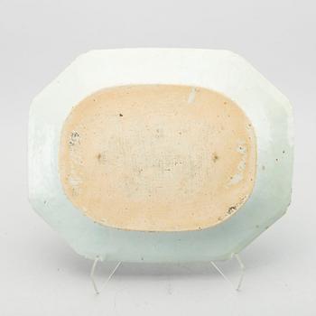 STEKFAT, 3 st, porslin, Kina Qianlong 1700-tal.