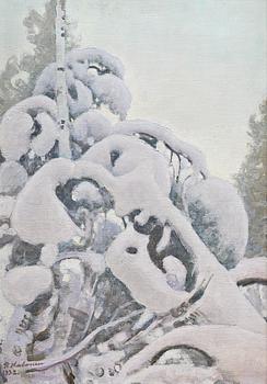 538. Pekka Halonen, "SNÖIGT VINTERLANDSKAP".