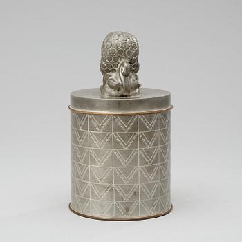 An Anna Petrus pewter jar, Svenskt Tenn, Stockholm 1936.