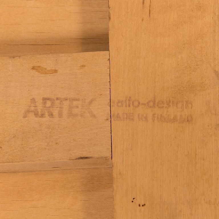 Alvar Aalto,  sohvapöytä/ lamppupöytä, O.Y. Huonekalu-ja Rakennustyötehdas A.B. 1950-luvun alku.