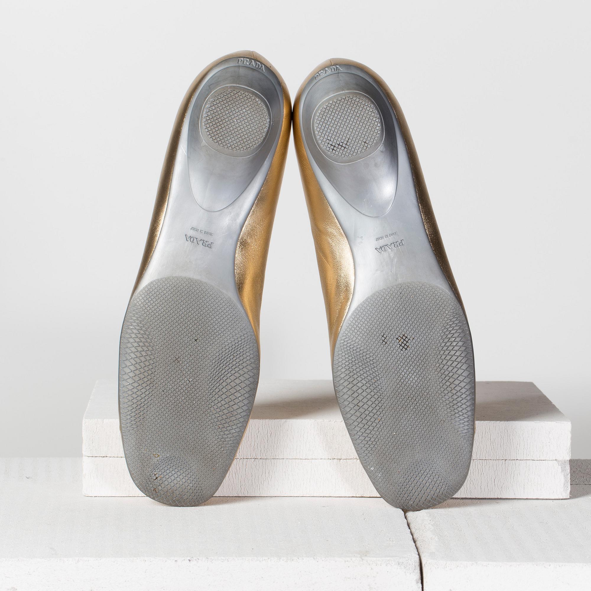 BALLERINOR, ett par, Prada. Storlek 39,5.