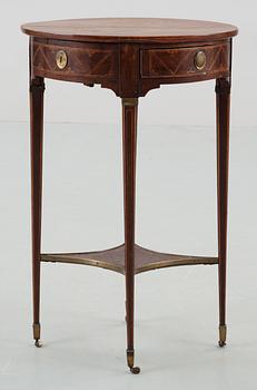 A Gustavian late 18th Century table in the manner of A. Lundelius.