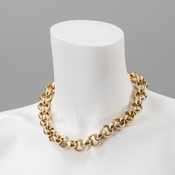 A necklace by Christian Dior.