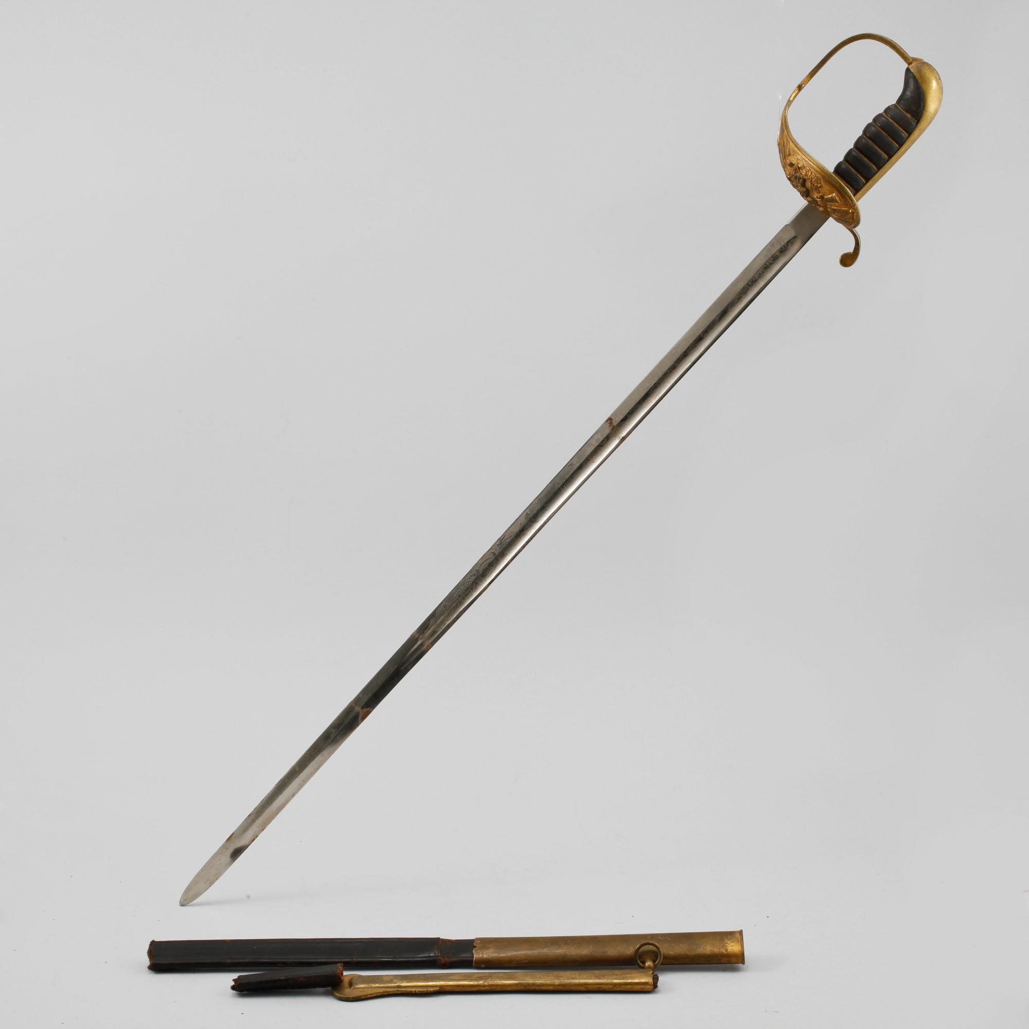 SABEL, m/1878-1915 för underofficer.