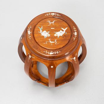 A wooden stool, China, 20th century.