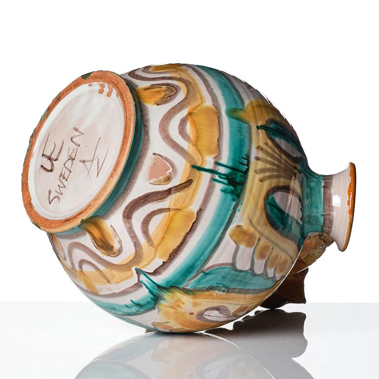 Allan Ebeling, a glazed ceramic jug, Upsala-Ekeby, ca. 1930.