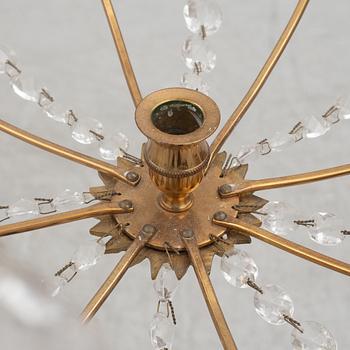 A pair of late Gustavian style chandeliers, 20th Century.