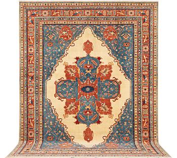 A Kazak carpet, c. 402 x 297 cm.