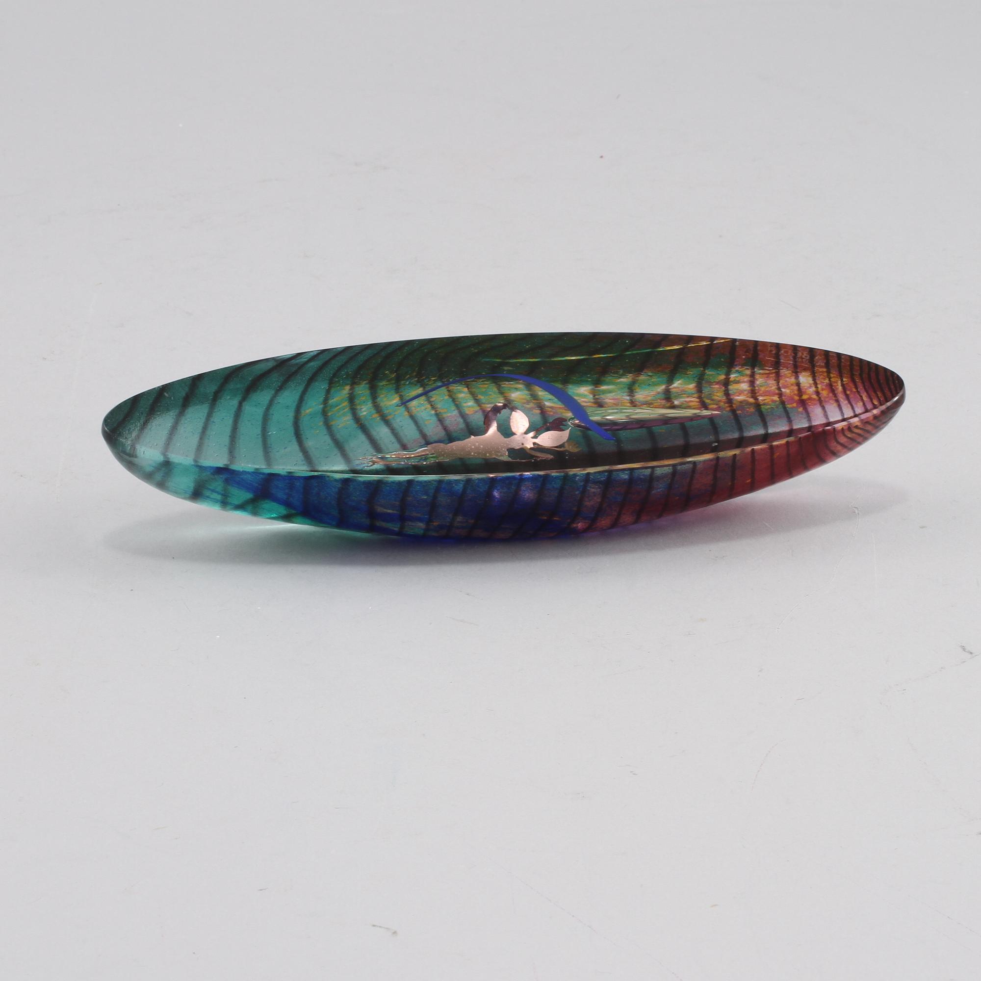 OBJEKT, glas, Bertil Vallien, Kosta Boda, sent 1900-tal.