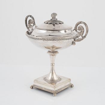 A Swedish Empire Silver Sugar Bowl, mark of Adolf Zethelius, Stockholm 1824.