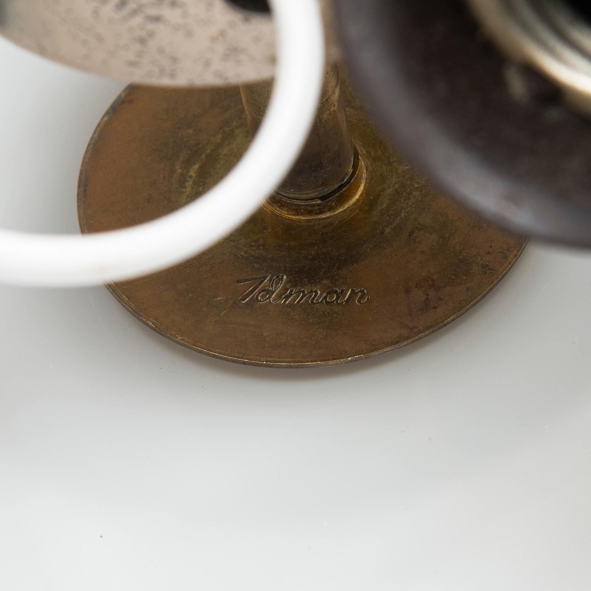 Paavo Tynell, taklampa, modell 1017 för Idman 1900-talets mitt.