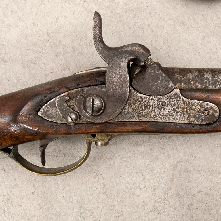 Locking rifle two pieces, Swedish, m/1845.