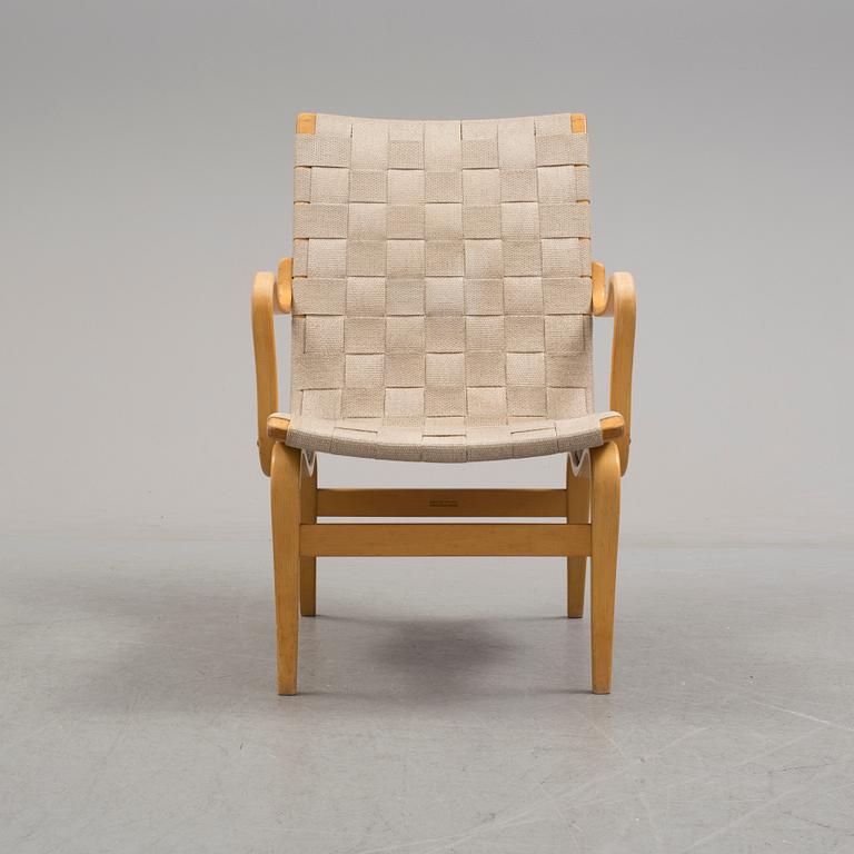 A ' Eva' easy chair by Bruno Mathsson for Firma Karl Mathsson.