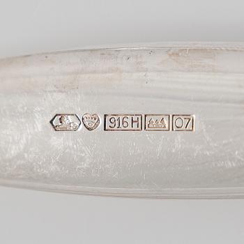 Tapio Wirkkala, bestick, 10 st, "Tapio", silver, Kultakeskus, Tavastehus 1964-67.