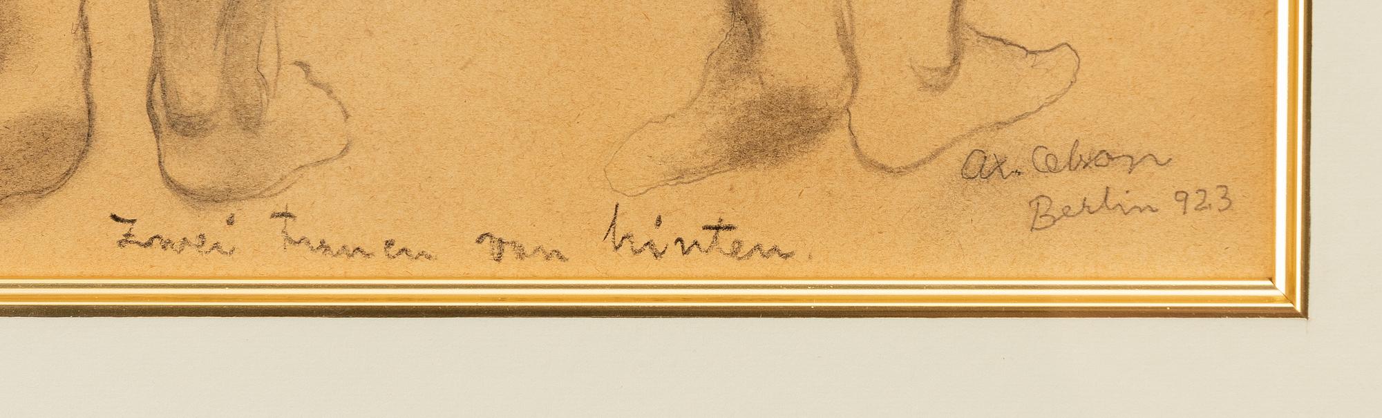Axel Olson, "Zwei Frauen von hinten".