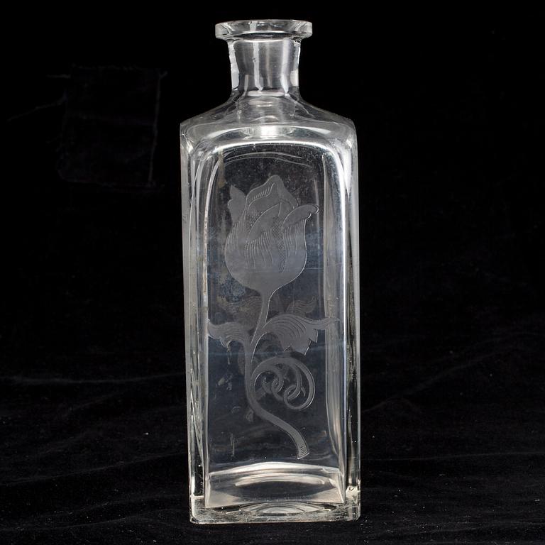 FLASKA, glas, 1900-talets början.