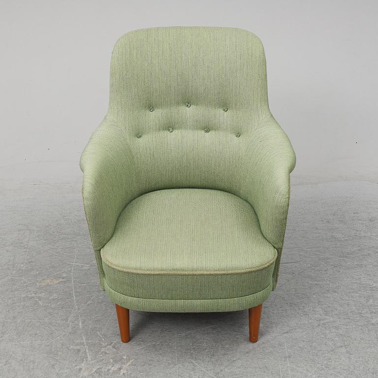 CARL MALMSTEN, fåtölj, "Samsas", AB O.H. Sjögren, Tranås, 1982.
