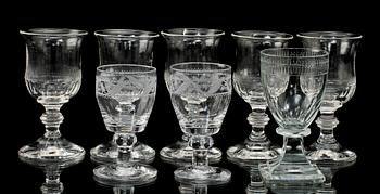 PARTI GLAS, 8 st, 1800-tal.