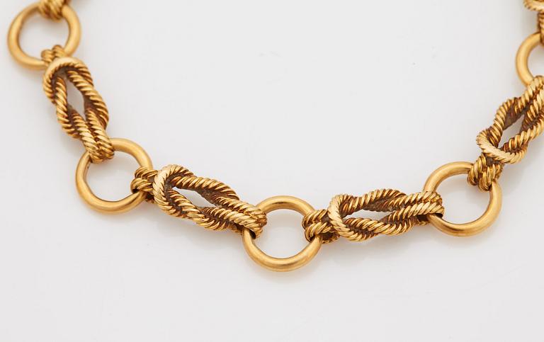 A 1950's ''Cordage Noued Marin'' bracelet by Hermès.