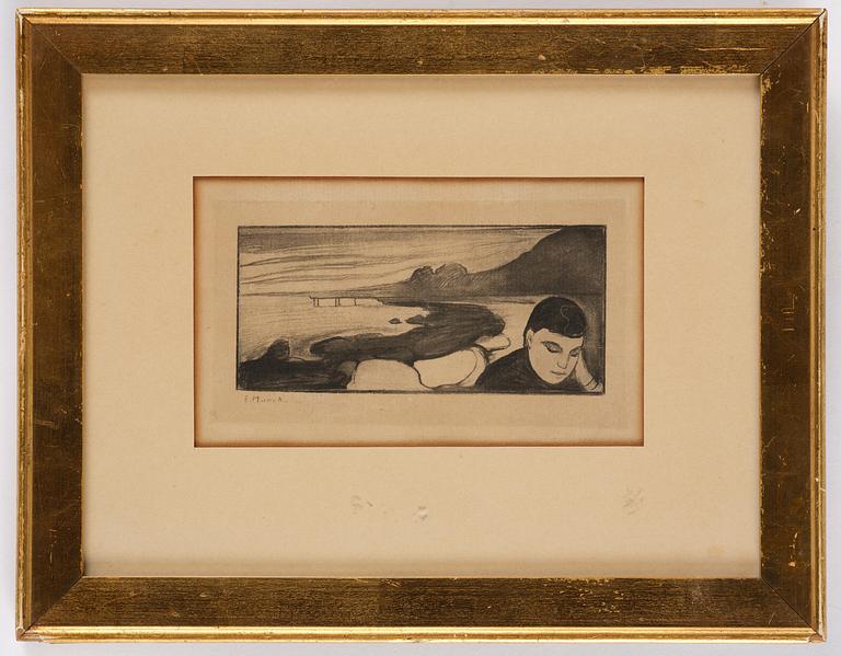 Edvard Munch, efter, "Melankoli".