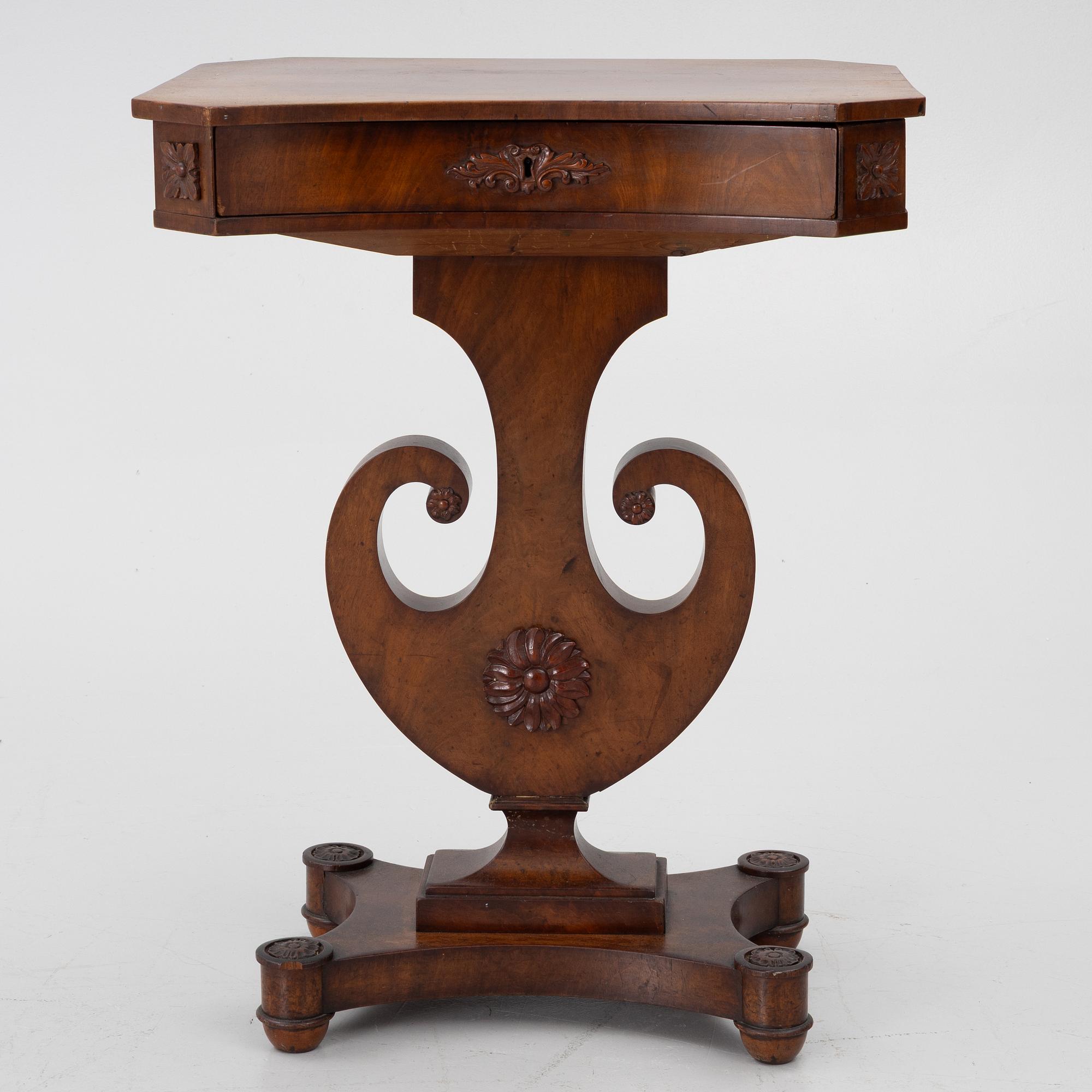 Sewing table, Karl Johan, first half of the 19th century.