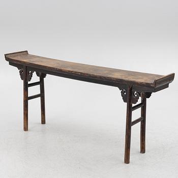 A Chinese hardwood altar table, Qing dynasty, 19th century.