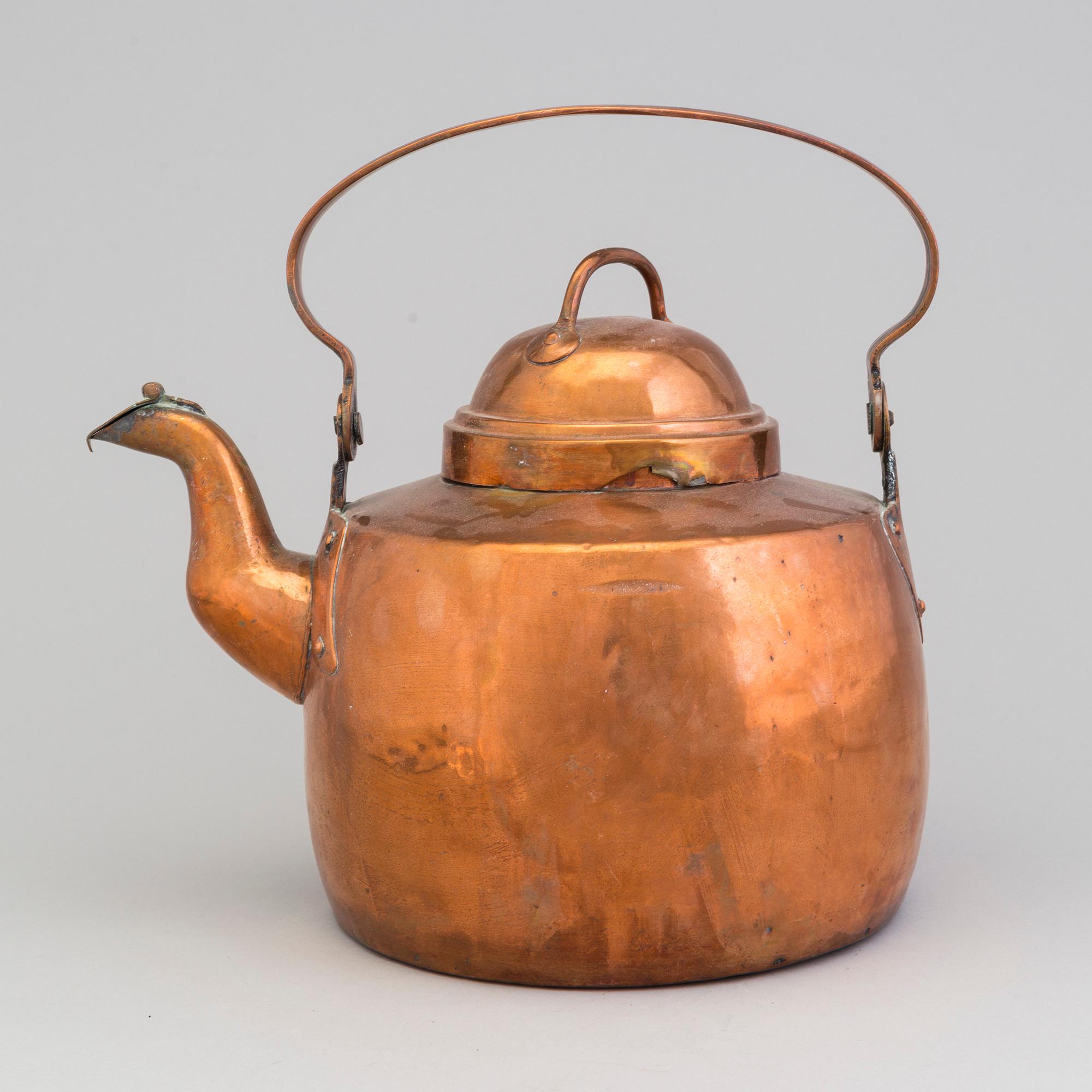 KAFFEKANNA, koppar, 1700-/1800-tal.