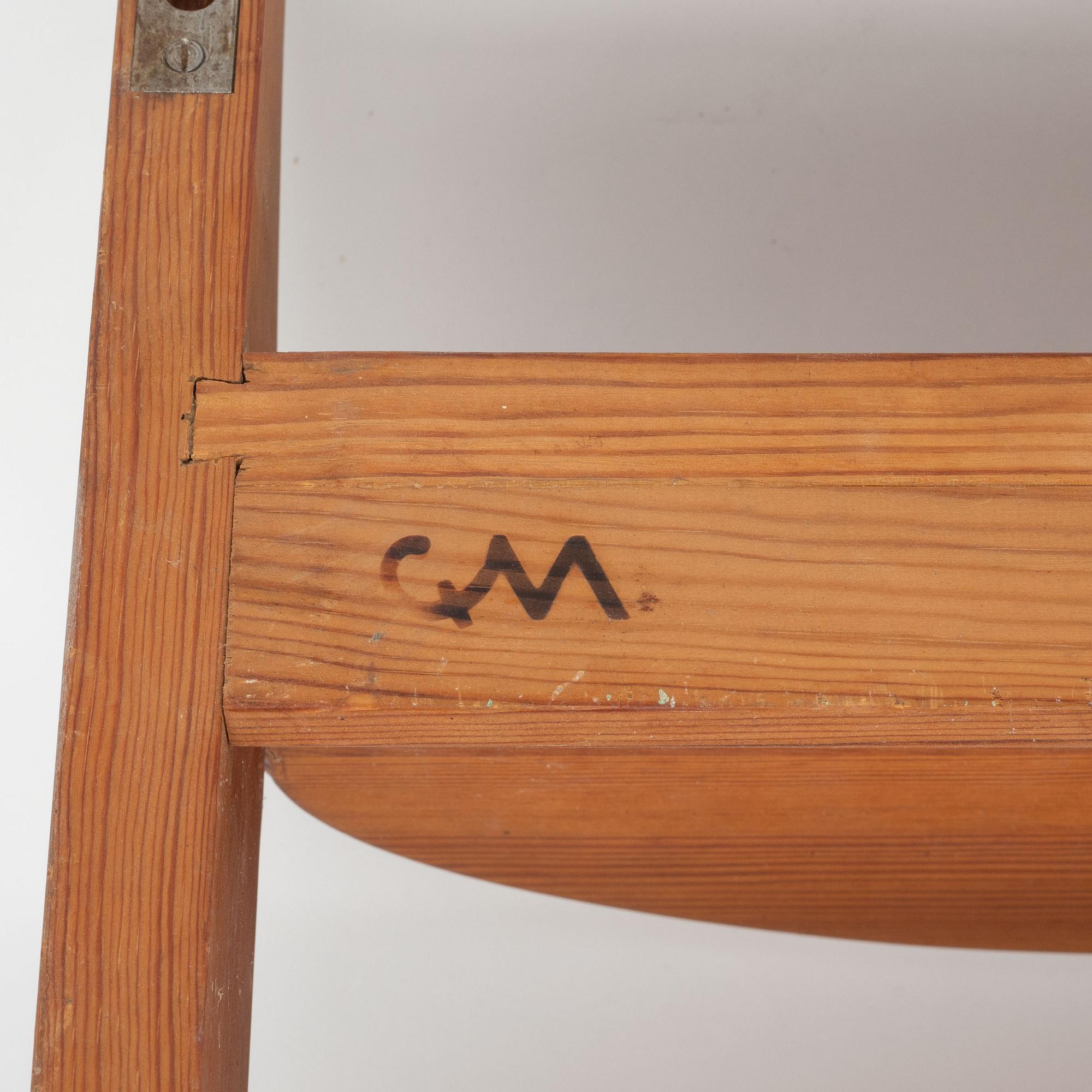 Carl Malmsten, a plate rack from the 'Kisa' series, second half of the 20th Century.