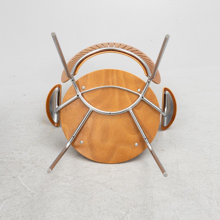 Nanna Ditzel, six "Trinidad" chairs, Fredericia, Denmark.