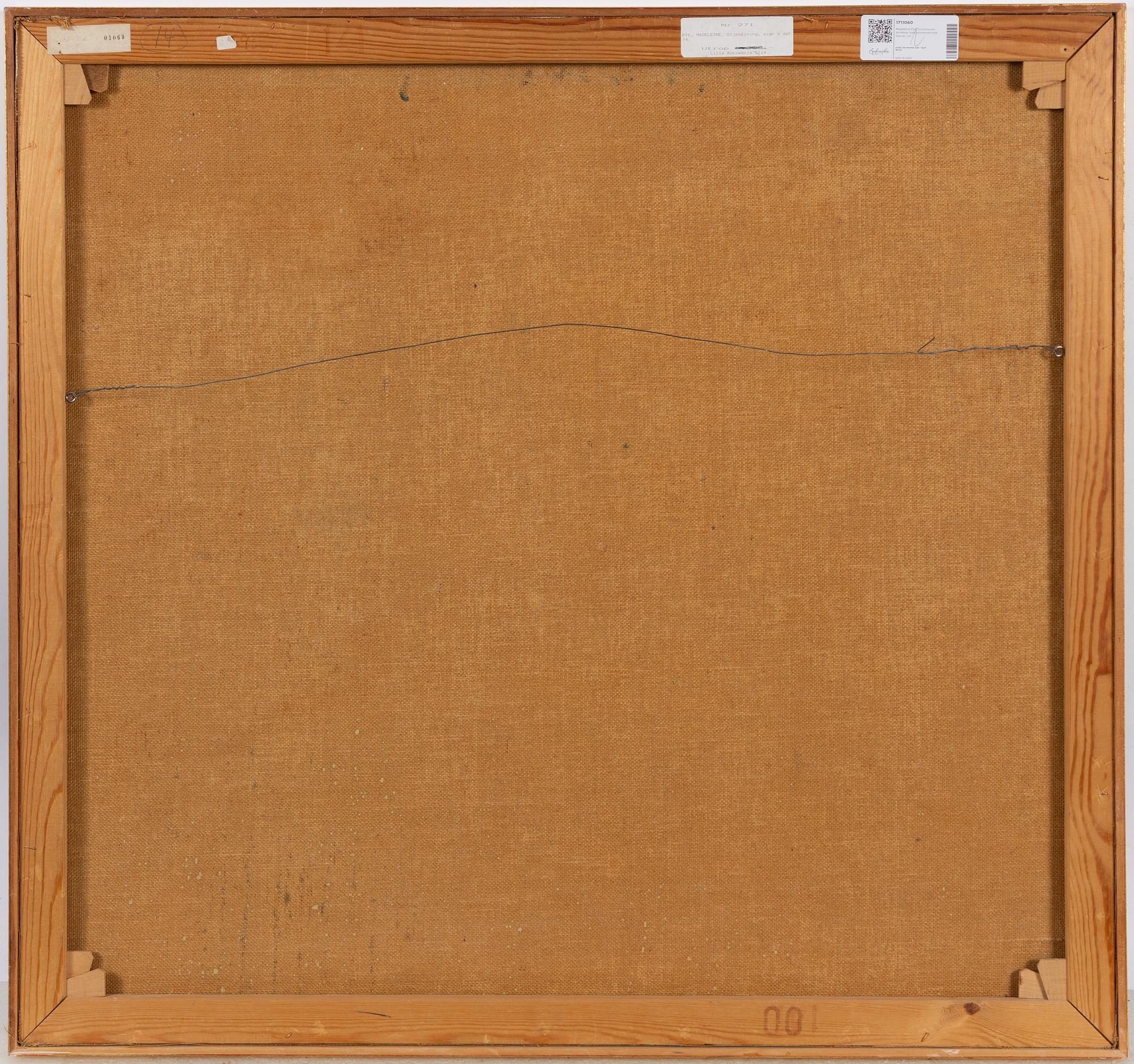 Madeleine Pyk, Lush landscape with figures walking.