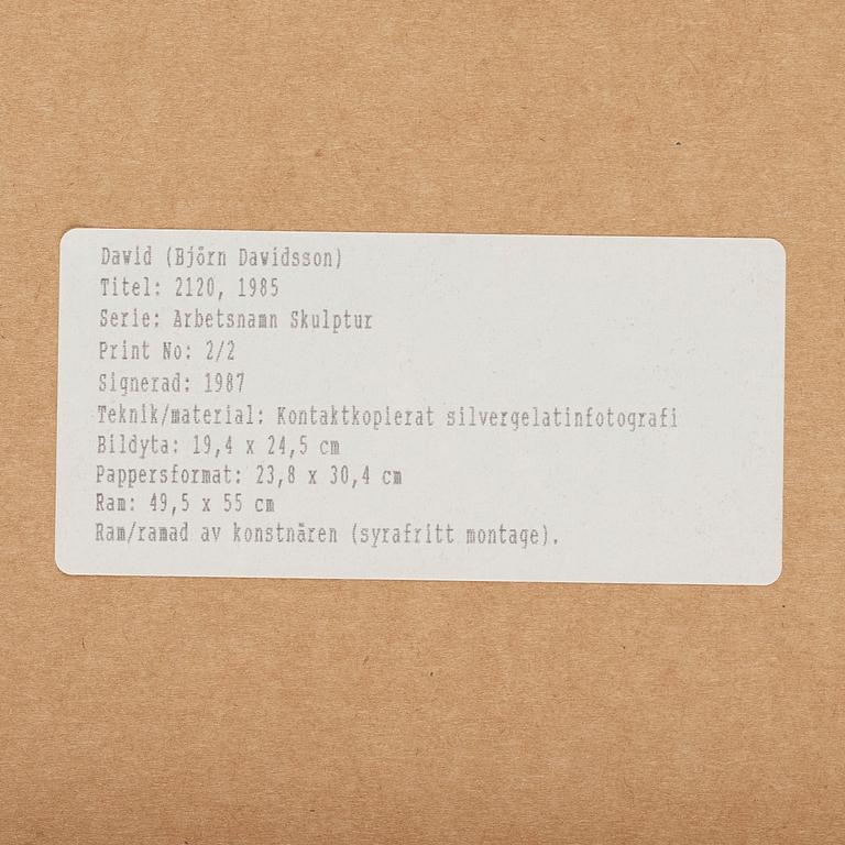 Dawid (Björn Dawidsson), "#2120", 1985.