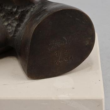 STAN WYS, skulptur, brons, signerad, daterad 1991 och numrerad 1/8.
