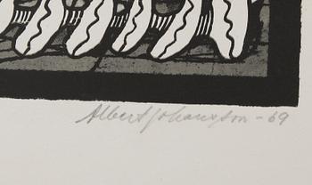ALBERT JOHANSSON, litografi, signerad och daterad -69, numrerad 150/200.