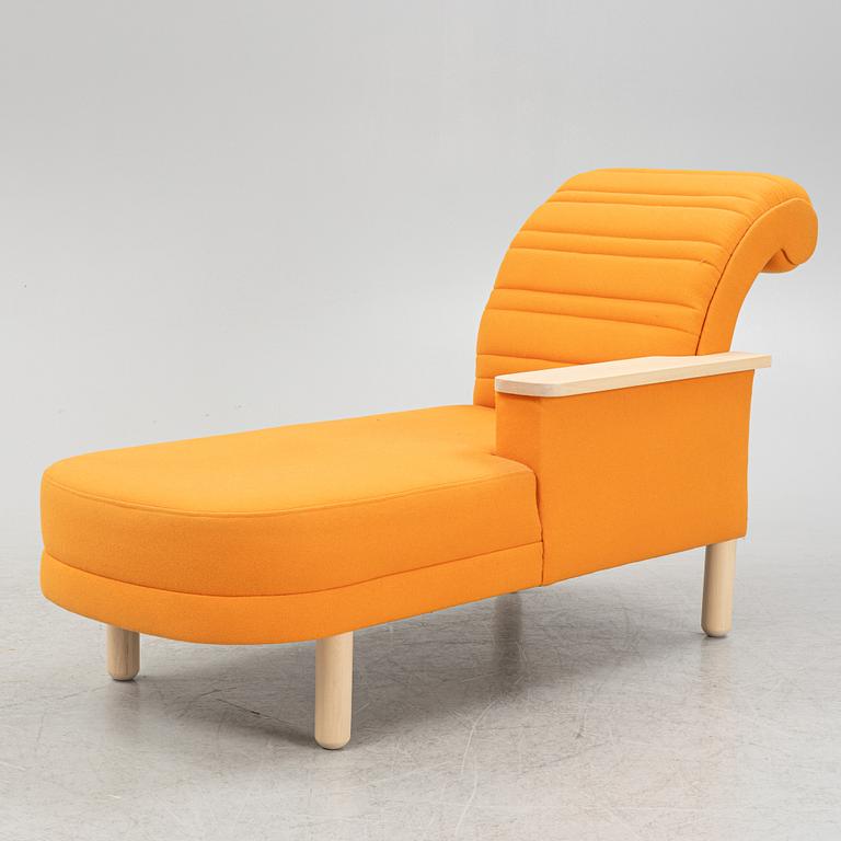 A daybed, made by a student at Carl Malmstensskolan, around 2018.