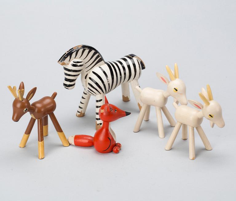 TRÄFIGURER, 4+1, Gunnar Ander resp. Kay Bojesen.