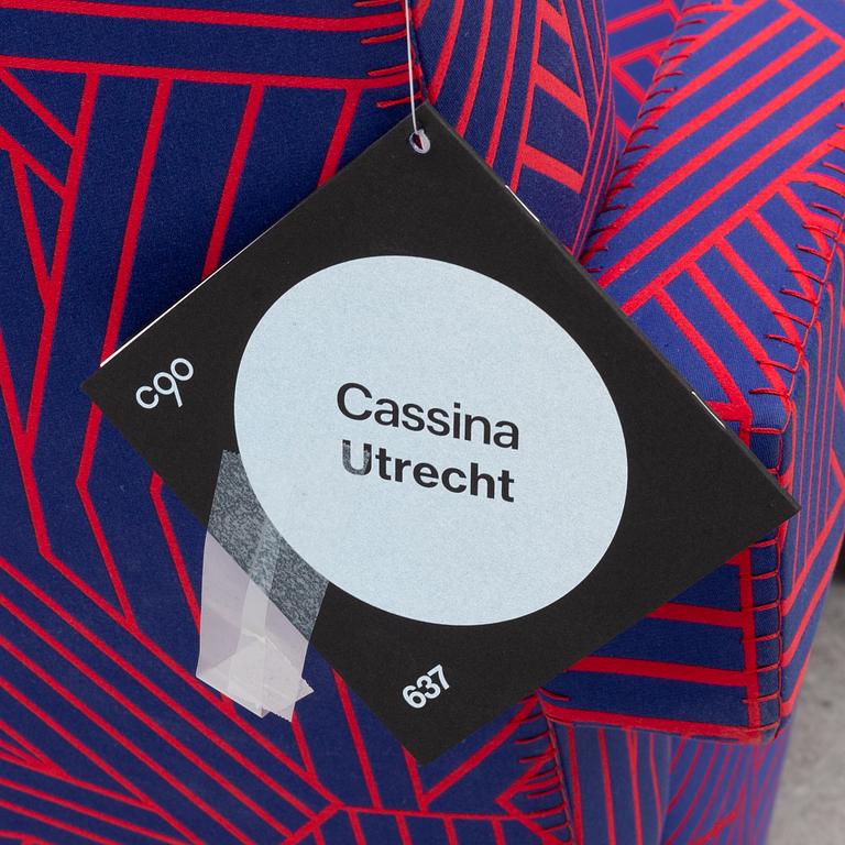 Gerrit Rietveld, a '637 Utrecht Limited Edition' easy chair, Cassina, Italy.