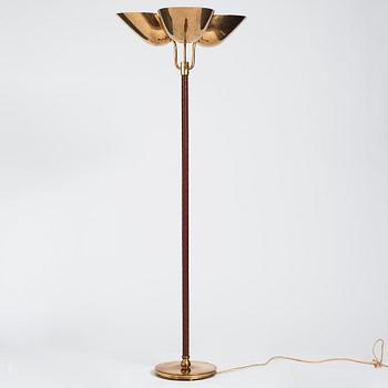 Carl-Axel Acking, a rare model "2645" floor lamp, Bröderna Malmströms metallvarufabrik, Sweden 1940-50s.