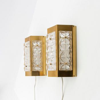 Einar Bäckström, Wall lamps, a pair from the 1960s/70s.