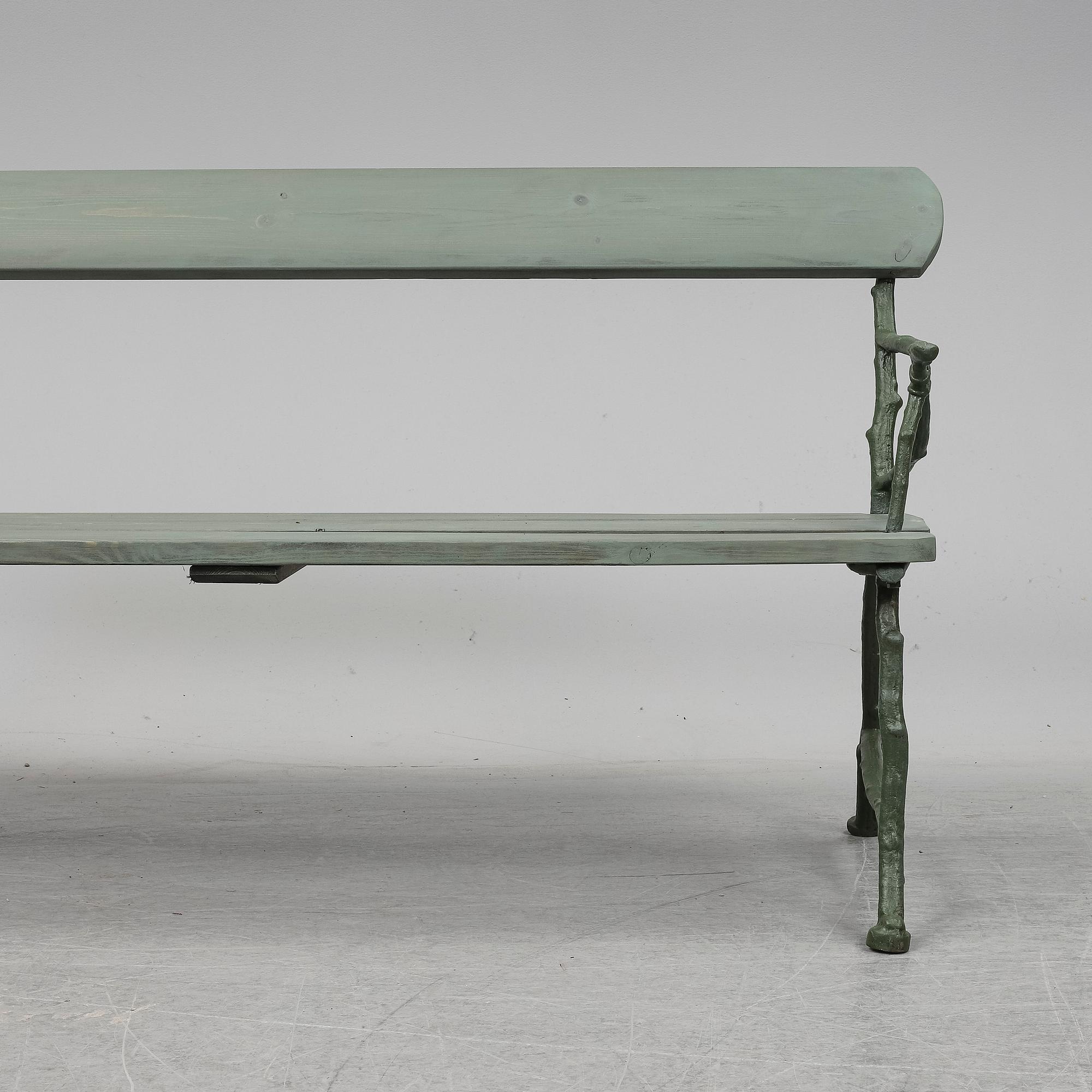 TRÄDGÅRDSSOFFA, Bolinders verkstäder, Stockholm, omkring 1900.