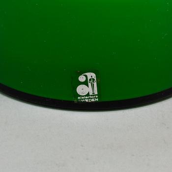 PO STRÖM, bordslampor, 2 stycken, glas, Alsterfors, 1970-tal.
