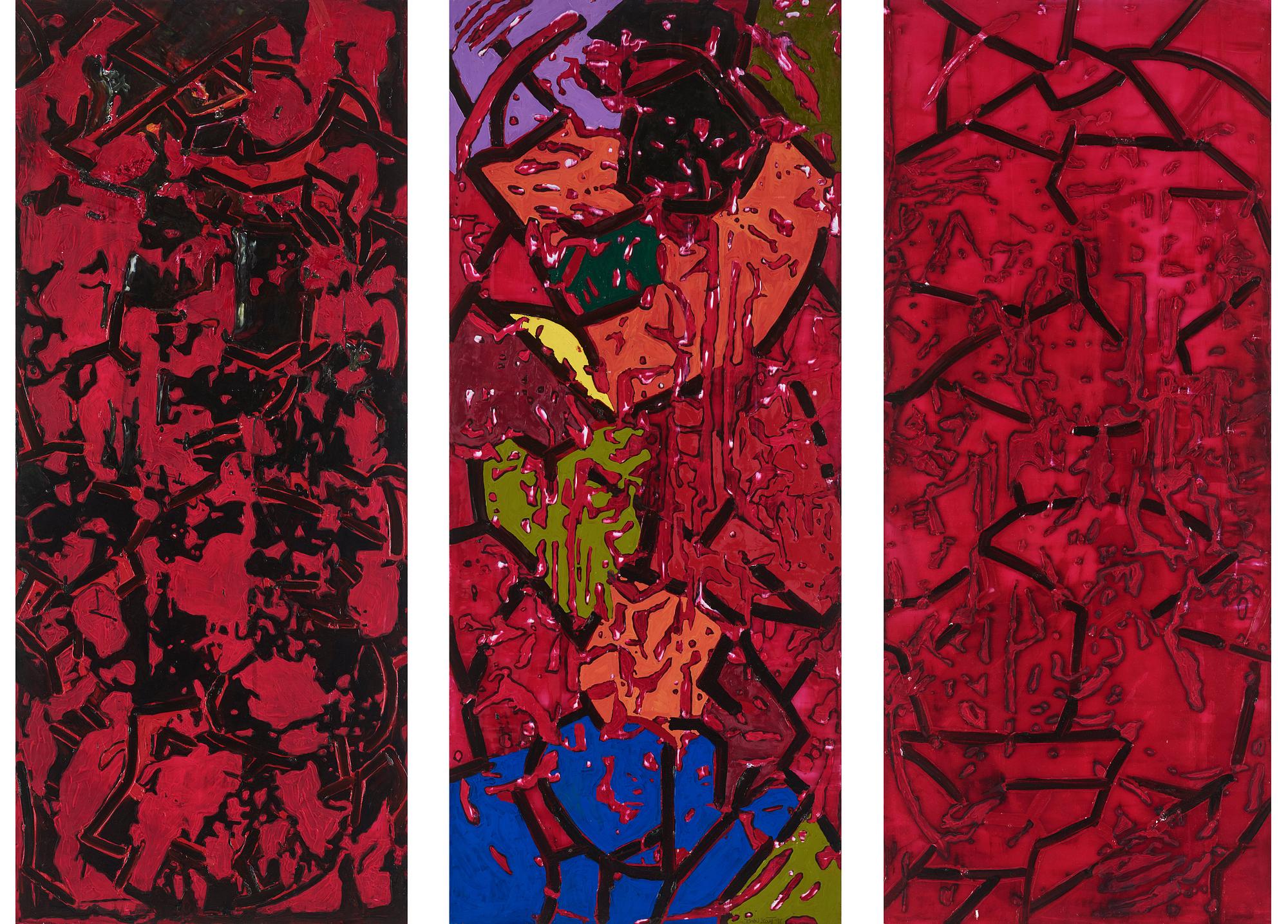 Johan Scott, Utan titel, triptyk.