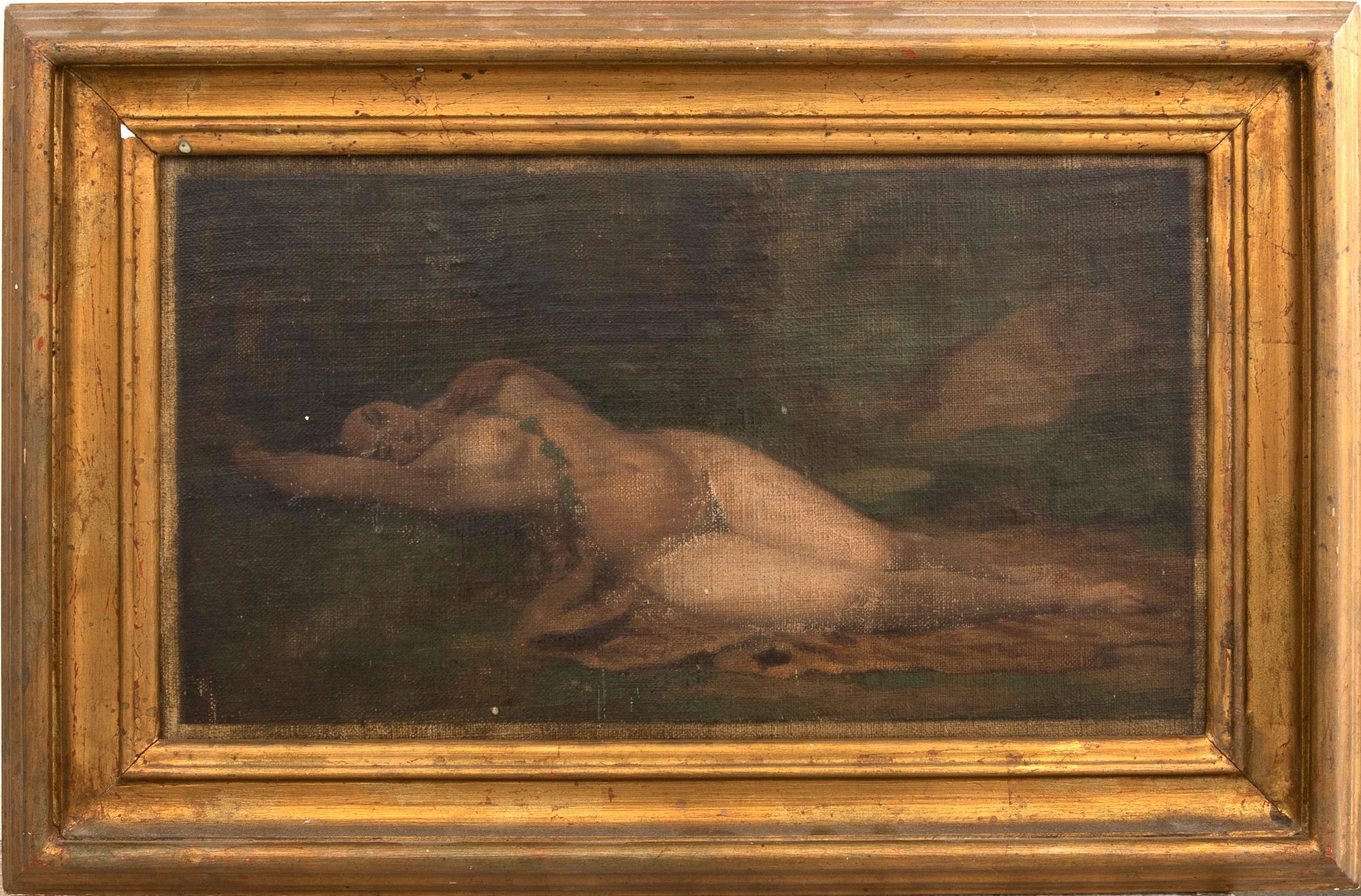 Okänd konstnär 1800/1900-tal , Vilande modell.
